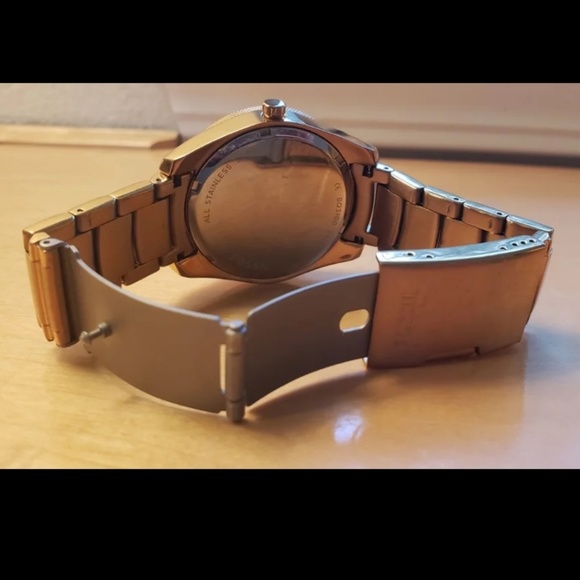 Women's Fossil Rose Gold & Pearl Watch Stainless - Picture 5 of 6